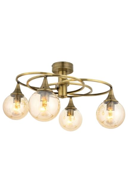 Kayık Modern Avize E27 48W 60cm Metal Eskitme Avonni-AR-1661-4E