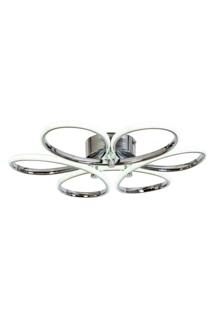 Papatya Modern Avize LED 49W 53x53cm Alüminyum Profil Krom Dorbien-AR-6112-6K