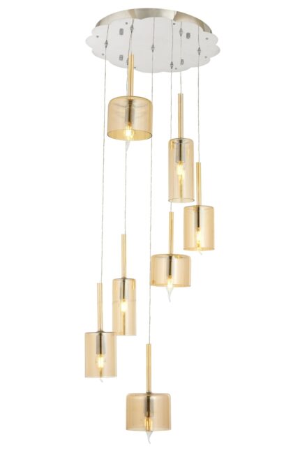 Mix Modern Avize E14 42W 45cm Metal Krom Avonni-AV-1675-7KT