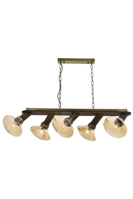 Mushroom Modern Avize E14 30W 90x27cm Metal Eskitme Avonni-AV-1682-5EY