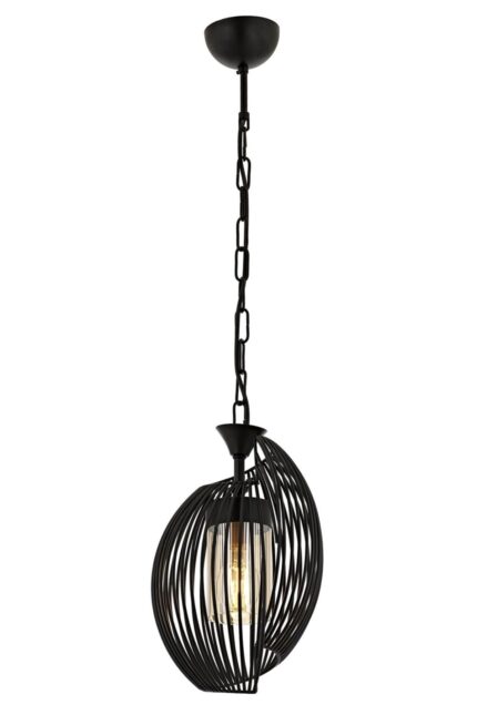 Lemon Modern Avize E27 12W 20cm Metal Siyah Avonni-AV-1905-1BSY