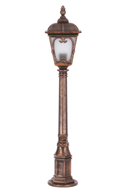 Bahçe Set Üstü Aydınlatma E27 12W 80x20cm Çelik Boru Kahverengi Dorbien-BSU-68181-BKR-B